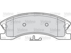 VALEO 598833 stabdžių trinkelių rinkinys, diskinis stabdys 
 Techninės priežiūros dalys -> Papildomas remontas
5093 183AA, 5093 260AA, 5093183AA