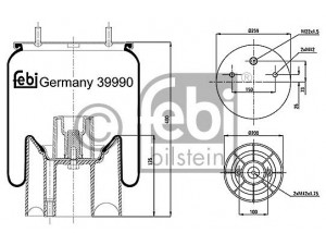 FEBI BILSTEIN 39990 dėklas, pneumatinė pakaba
2122 1307