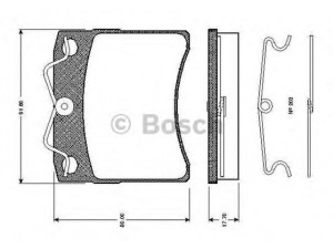 BOSCH 0 986 TB2 669 stabdžių trinkelių rinkinys, diskinis stabdys 
 Techninės priežiūros dalys -> Papildomas remontas
701 698 151 A, 701 698 151 B, 701 698 151 F