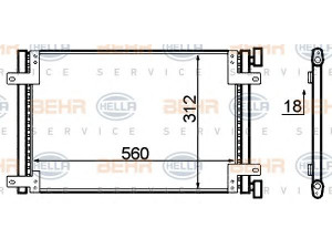 HELLA 8FC 351 305-411 kondensatorius, oro kondicionierius 
 Oro kondicionavimas -> Kondensatorius
46803033