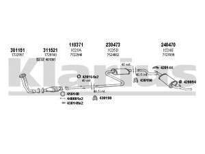 KLARIUS 280018E išmetimo sistema 
 Išmetimo sistema -> Išmetimo sistema, visa