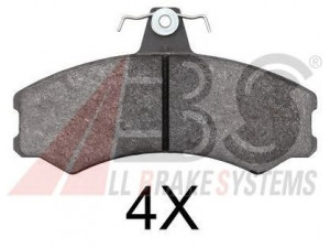 A.B.S. 37826 stabdžių trinkelių rinkinys, diskinis stabdys