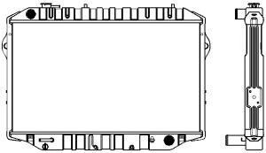 SAKURA  Automotive 1461-0315 radiatorius, variklio aušinimas