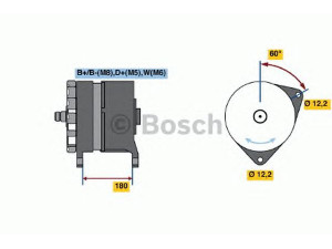 BOSCH 0 120 689 546 kintamosios srovės generatorius 
 Elektros įranga -> Kint. sr. generatorius/dalys -> Kintamosios srovės generatorius
