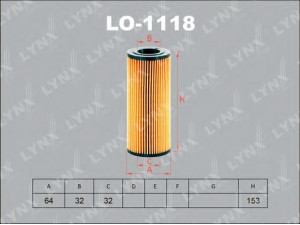 LYNXauto LO-1118 alyvos filtras 
 Techninės priežiūros dalys -> Techninės priežiūros intervalai
11 42 7 788 454, 11 42 7 788 460