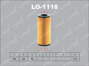LYNXauto LO-1118 alyvos filtras 
 Techninės priežiūros dalys -> Techninės priežiūros intervalai
11 42 7 788 454, 11 42 7 788 460