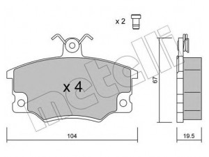 METELLI 22-0030-0 stabdžių trinkelių rinkinys, diskinis stabdys 
 Techninės priežiūros dalys -> Papildomas remontas
5888153