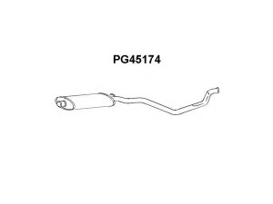 VENEPORTE PG45174 priekinis duslintuvas 
 Išmetimo sistema -> Duslintuvas
1717E8, 172863