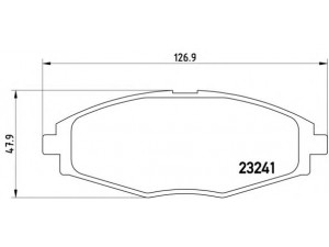 BREMBO P 15 006 stabdžių trinkelių rinkinys, diskinis stabdys 
 Techninės priežiūros dalys -> Papildomas remontas
96288629, 96446176, 96316582, S113501080