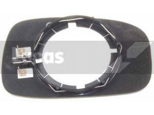 LUCAS ELECTRICAL LR-0128 veidrodėlio stiklas, stiklo elementas 
 Kėbulas -> Langai/veidrodėliai -> Veidrodėlis