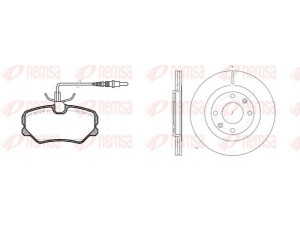 REMSA 8262.00 stabdžių rinkinys, diskiniai stabdžiai 
 Stabdžių sistema -> Diskinis stabdys -> Stabdžių remonto rinkinys
4246-R5, 95632048, 95667809, 4246-97