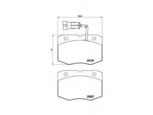 BREMBO P A6 019 stabdžių trinkelių rinkinys, diskinis stabdys 
 Techninės priežiūros dalys -> Papildomas remontas
1906428