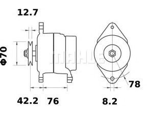 MAHLE ORIGINAL MG 452 kintamosios srovės generatorius
N39527