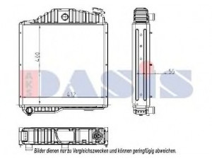 AKS DASIS 440309N radiatorius, variklio aušinimas