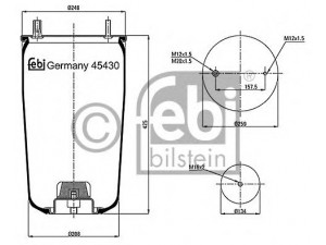 FEBI BILSTEIN 45430 dėklas, pneumatinė pakaba
05.429.41.77.0
