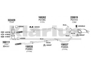 KLARIUS 630981E išmetimo sistema 
 Išmetimo sistema -> Išmetimo sistema, visa