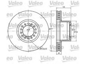 VALEO 187048 stabdžių diskas 
 Dviratė transporto priemonės -> Stabdžių sistema -> Stabdžių diskai / priedai
9754210012, 9754210112, 9754210212