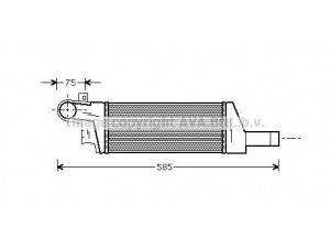 AVA QUALITY COOLING OL4322 tarpinis suslėgto oro aušintuvas, kompresorius 
 Variklis -> Oro tiekimas -> Įkrovos agregatas (turbo/superįkrova) -> Tarpinis suslėgto oro aušintuvas
1302113, 09196705, 24427069