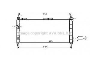 AVA QUALITY COOLING OL2203 radiatorius, variklio aušinimas 
 Aušinimo sistema -> Radiatorius/alyvos aušintuvas -> Radiatorius/dalys
1300152, 52459322, 52459323, 52459323