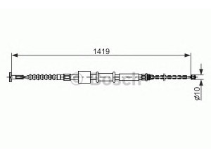 BOSCH 1 987 482 178 trosas, stovėjimo stabdys 
 Stabdžių sistema -> Valdymo svirtys/trosai
7773019, 7773019