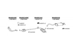 VENEPORTE 550433 išmetimo sistema 
 Išmetimo sistema -> Išmetimo sistema, visa