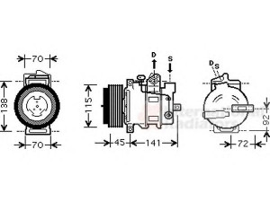 VAN WEZEL 3000K439 kompresorius, oro kondicionierius 
 Oro kondicionavimas -> Kompresorius/dalys
0012308411, A0012308411