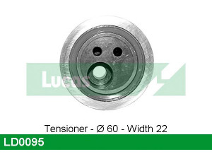 LUCAS ENGINE DRIVE LD0095 įtempiklio skriemulys, paskirstymo diržas