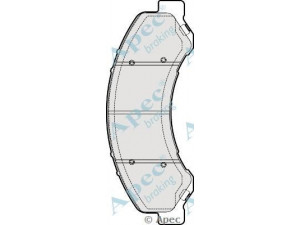 APEC braking PAD1888 stabdžių trinkelių rinkinys, diskinis stabdys
8971686340, 8973784460