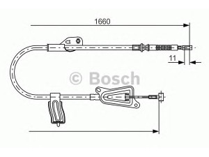 BOSCH 1 987 477 944 trosas, stovėjimo stabdys 
 Stabdžių sistema -> Valdymo svirtys/trosai
36531 BU000