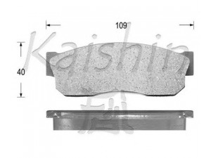 KAISHIN D1018 stabdžių trinkelių rinkinys, diskinis stabdys 
 Techninės priežiūros dalys -> Papildomas remontas
4106001A90, 4106003A25, 4106012A25