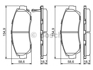 BOSCH 0 986 494 308 stabdžių trinkelių rinkinys, diskinis stabdys 
 Techninės priežiūros dalys -> Papildomas remontas
45022-S9A-A01, 45022-S9A-E00, 45022-S9A-E50