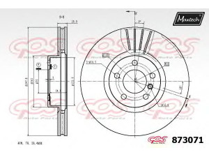 MAXTECH 873071.6880 stabdžių diskas 
 Stabdžių sistema -> Diskinis stabdys -> Stabdžių diskas
34 11 6 771 986, 34 11 6 793 244