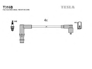 TESLA T316B uždegimo laido komplektas 
 Kibirkšties / kaitinamasis uždegimas -> Uždegimo laidai/jungtys
8200122243