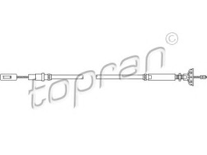 TOPRAN 102 646 sankabos trosas 
 Dviratė transporto priemonės -> Kabeliai ir tachometro velenaai -> Sankabos trosas
171 721 335E