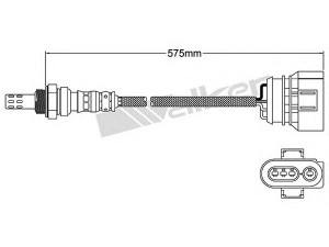 WALKER PRODUCTS 250-24719 lambda jutiklis 
 Variklis -> Variklio elektra
030 906 265 AD, 030 906 265 BH