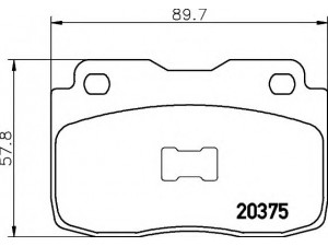 HELLA 8DB 355 006-051 stabdžių trinkelių rinkinys, diskinis stabdys 
 Techninės priežiūros dalys -> Papildomas remontas
1177227, 4435009, 5888553