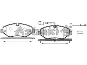 ASHUKI N009-18 stabdžių trinkelių rinkinys, diskinis stabdys 
 Techninės priežiūros dalys -> Papildomas remontas
41060-9X225, 41060-9X226, 41060-9X525