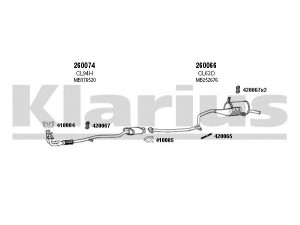 KLARIUS 210064E išmetimo sistema 
 Išmetimo sistema -> Išmetimo sistema, visa