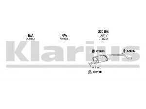 KLARIUS 510126E išmetimo sistema 
 Išmetimo sistema -> Išmetimo sistema, visa