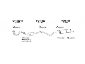 VENEPORTE 450089 išmetimo sistema 
 Išmetimo sistema -> Išmetimo sistema, visa