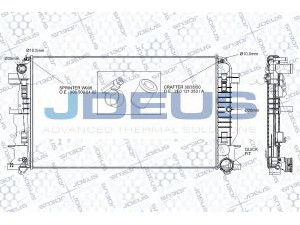 JDEUS RA0170830 radiatorius, variklio aušinimas 
 Aušinimo sistema -> Radiatorius/alyvos aušintuvas -> Radiatorius/dalys
2E0121253, 2E0121253A, 2E0121253B
