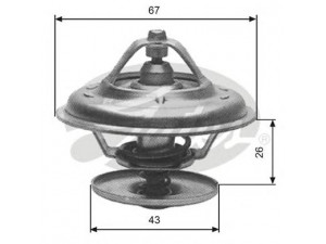 GATES TH13380G1 termostatas, aušinimo skystis 
 Aušinimo sistema -> Termostatas/tarpiklis -> Thermostat
04778975, 4778975, 98424854, 98433497