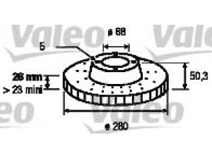 VALEO 186526 stabdžių diskas 
 Dviratė transporto priemonės -> Stabdžių sistema -> Stabdžių diskai / priedai
271788, 271788.2, 2717882, 31262092