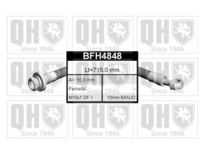 QUINTON HAZELL BFH4848 stabdžių žarnelė 
 Stabdžių sistema -> Stabdžių žarnelės
FBH 6621, 46410-SN7-003, GBH 90264