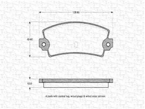 MAGNETI MARELLI 363702160143 stabdžių trinkelių rinkinys, diskinis stabdys 
 Techninės priežiūros dalys -> Papildomas remontas
0000793485, 5 888 545, 5 888 854 5