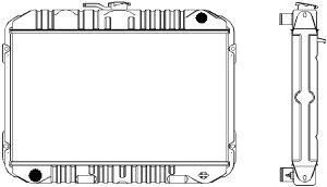 SAKURA  Automotive 1341-0225 radiatorius, variklio aušinimas