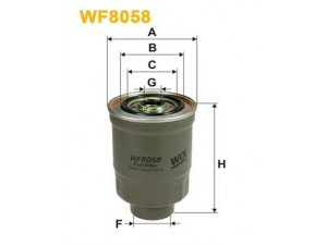 WIX FILTERS WF8058 kuro filtras 
 Techninės priežiūros dalys -> Papildomas remontas
OK199, 2330387309, 2330387309000