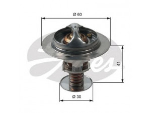 GATES TH34882G1 termostatas, aušinimo skystis 
 Aušinimo sistema -> Termostatas/tarpiklis -> Thermostat
90916-03118, 9091603097, 255003C100