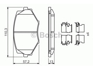 BOSCH 0 986 494 655 stabdžių trinkelių rinkinys, diskinis stabdys 
 Techninės priežiūros dalys -> Papildomas remontas
N0Y3 33 23Z, NAY5 33 23Z, NAY5 33 23ZA