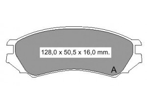 VEMA 834120 stabdžių trinkelių rinkinys, diskinis stabdys
41060-F1326, 4106072J25, 4106075J25